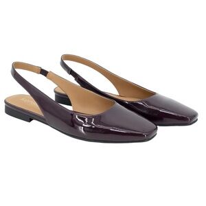 Kensie Women's Slingback Flat Lightweight Red (Burgundy)